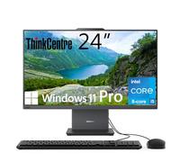 Lenovo ThinkCentre All-in-One 24" FHD IPS Desktop Computer, Intel Core i5-13420H 8-Core, 16GB DDR5, 256GB SSD, Wi-Fi 6, USB-C Input/Output