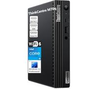 Lenovo ThinkCentre M70q Business Mini PC Desktop Computer, 16GB DDR4 RAM, 512GB PCIe SSD, Intel 6-Core i5-10400 (Beat i7-8700), WiFi 6, Bluetooth, Wireless Antenna, Keyboard & Mouse, Windows 11 Pro