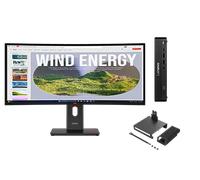 Lenovo ThinkCentre M70q G6 U5 16 512 + ThinkVision T34WD-40 34 UWQHD Docking Intel Core Ultra 5 225T Processor E-cores up to 4.40 GHz P-cores up to 4.90 GHz, Windows 11 Pro 64, 512 GB SSD TLC Opal - M