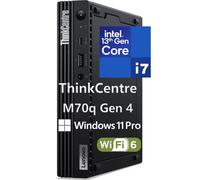 Lenovo ThinkCentre M70q Gen 4 MFF 1L Tiny PC Business Mini Desktop Computer, 16GB DDR5 RAM, 512GB PCIe SSD, 13th Gen Intel 16-Core i7-13700T, WiFi 6, RJ45, HDMI, DisplayPort, Windows 11 Pro, Befec-toy