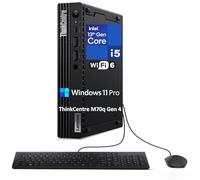 Lenovo ThinkCentre M70q Gen 4 MFF Tiny 1L Mini PC Business Desktop Computer, 13th Gen Intel 10-Core i5-13400T (Beat i7-12700T), 64GB DDR4 RAM, 1TB PCIe SSD, WiFi 6, RJ45, Windows 11 Pro Vent-HEA