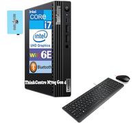 Lenovo ThinkCentre M70q Gen 4 MFF Tiny 1L Mini PC Business Desktop Computer (13th Gen Intel i7-13700T up to 4.9GHz, 32GB RAM, 2TB SSD, WiFi 6, 2 Display Ports, Win11Pro) w/DKZ Hub USB Port Expander