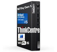 Lenovo ThinkCentre M70q Gen 5 Tiny 1L Mini Business Desktop Computer, 14th Gen Intel 10-Core i5-14400T (Beat i7-13700T), 16GB DDR5 RAM, 512GB PCIe SSD, WiFi 6, HDMI, DP Port, Windows 11 Pro, AZ-XUT