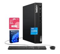 Lenovo ThinkCentre M70q Tiny Business Desktop, Intel 10-Core i5-14400T, 32GB DDR5, 1TB SSD, HDMI, DP, Wi-Fi 6E, Support 3-Monitor 4K, Wired KB & Mouse, Win 11 Pro, Bundle ADATA 64GB USB Flash Drive