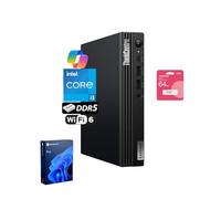 Lenovo V100q Business Tiny Desktop, Intel 4-Core Processor, 16GB DDR5 RAM, 1TB SSD, Support 2-Monitor 4K, DP, HDMI, RJ-45, Wi-Fi 6, Wired Keyboard & Mouse, Windows 11 Pro, PC for Home & Office
