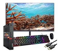 Lenovo ThinkCentre M715q Mini PC with 27'' FHD Monitor