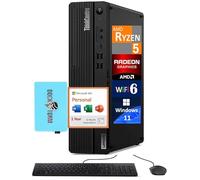 Lenovo ThinkCentre M75s Business Desktop (AMD Ryzen 5 Pro 5650G, 8GB DDR4, 256GB PCIe SSD + 1TB HDD, AMD Radeon, DVD-R/W, 260W PSU, Win 11 Home) w/MS 365 Personal, DKZ USB Port Expander