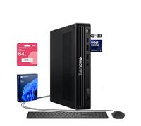 Lenovo ThinkCentre M90q Business Tiny Desktop, Intel 24-Core Ultra 9 285T vPro, AI Mini PC, 16GB DDR5, 512GB SSD, DP, HDMI, Support 3-Monitor 4K, Wired KB & Mouse, Wi-Fi 6E, Windows 11 Pro, w/Bundle