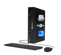 Lenovo ThinkCentre M90q Gen 6 Tiny Desktop Computer • AI PC • 14-core Intel Ultra 5 235T • 32GB DDR5 • 1TB SSD • Office 365 for The Web • 4-Monitor Ports • Wi-Fi 6 • Wired KB&Mouse • Windows 11 Pro