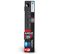Lenovo ThinkCentre Micro Desktop, 8GB DDR4 RAM, 256GB SSD Drive, AMD Processor & Graphics, Dual-Display Support, Wi-Fi, Bluetooth, USB, RJ-45, Windows 11 Pro, Tiny Frame, Giant Performance