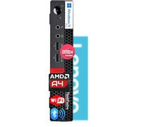 Lenovo ThinkCentre Micro Desktop with Keyboard & Mouse, 16GB DDR4 RAM, 1TB SSD Drive, AMD Processor, Dual-Display Support, Wi-Fi, Bluetooth, USB, RJ-45, Windows 11 Pro, Business-Grade, Home-Friendly