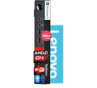 Lenovo ThinkCentre Micro Desktop with Keyboard & Mouse, 16GB DDR4 RAM, 256GB SSD Drive, AMD Processor, Dual-Display Support, Wi-Fi, Bluetooth, USB, RJ-45, Windows 11 Pro, Business-Grade, Home-Friendly