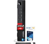 Lenovo ThinkCentre Micro Desktop with Keyboard & Mouse, 16GB DDR4 RAM, 512GB SSD Drive, AMD Processor, Dual-Display Support, Wi-Fi, Bluetooth, USB, RJ-45, Windows 11 Pro, Business-Grade, Home-Friendly