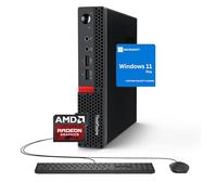 Lenovo ThinkCentre Mini Business Desktop, AMD Dual-Core Processor, Dual-Display Support, Wi-Fi, Bluetooth, USB, RJ-45, Keyboard&Mouse Included, Windows 11 Pro (16GB RAM | 256GB SSD)