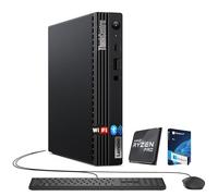 Lenovo ThinkCentre Mini Computer, AMD Ryzen 5 PRO CPU, 32GB RAM, 512GB SSD & 1TB HDD, Wi-Fi 6, Bluetooth5, USB-C, HDMI, RJ-45, Windows 11 Pro - Built for AI Programming, Business & Creative Projects