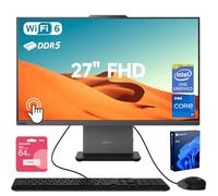Lenovo ThinkCentre Neo 50a All-in-One Business Computer, 27 Inch 100 Hz FHD Touch Screen, Intel Core i7-13620H, 32GB DDR5, 1TB SSD, Webcam, HDMI, Wi-Fi 6, KB & M with Cable