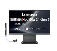 Lenovo ThinkCentre Neo 50a Business All-in-One 24" IPS FHD Display (Intel i5-13420H, 16GB DDR5, 1TB PCIe SSD, Intel UHD, WiFi 6, Webcam, Bluetooth 5.4, Win 11 Pro) w/DKZ USB Port Expander