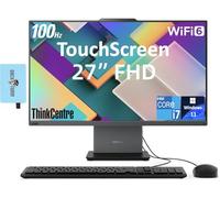 Lenovo ThinkCentre Neo 50a Gen 5 Business All-in-One 27" 100Hz Touchscreen FHD Display (Intel i7-13620H, 32GB DDR5, 1TB SSD, WiFi 6, Webcam, Win11P) w/DKZ USB Port Expander, Keyboard, & Mouse