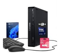 Lenovo ThinkCentre neo Mini PC, 16GB RAM, 512GB SSD, Win11 Pro, Black | Intel Core i5-13420H, Dual 4K Monitor Support via HDMI, DisplayPort & USB-C, w/ wired Keyboard & Mouse + 64GB USB Flash Drive
