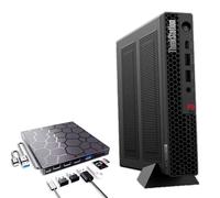 Lenovo ThinkCentre P3 Tiny AI Workstation Desktop, Intel Core Ultra 5 235 vPro, Intel Arc Graphics, 32GB DDR5, 1TB SSD, DP, HDMI, Wi-Fi 6, Windows 11 Pro, Astrol External DVD Drive