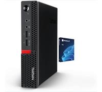 Lenovo ThinkCentre Tiny Business Desktop Mini PC, AMD A4 Processor, 8GB RAM, 128GB PCIe SSD, 2X Display Port, USB 3.1 Gen 1, RJ-45, Wi-Fi, Windows 11 Pro, Black