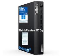 Lenovo ThinkCentre Tiny M70q Gen 5 1L Mini PC Desktop Computer, Intel 10-Core i5-14400T (Beat i7-11700), 32GB DDR5 RAM, 1TB PCIe SSD, WiFi 6, DisplayPort, HDMI, Windows 11 Pro