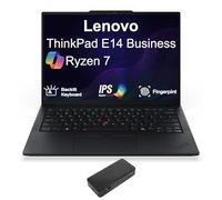 Lenovo Thinkpad E14 Business Laptop 14.0" IPS WUXGA Display (AMD Ryzen 7 250, 16GB DDR5, 4TB PCIe SSD, AMD Radeon 780M, Backlit KB, Fingerprint, WiFi 6, Webcam, Win 11 Home) w/USB-C Dock