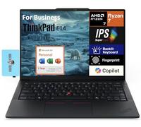 Lenovo ThinkPad E14 Business Laptop 14.0" WUXGA (AMD Ryzen 7 250, 32GB DDR5, 512GB M.2 PCIe SSD, AMD Radeon 780M, Win 11 Pro) w/MS 365 Personal, DKZ USB Port Expander