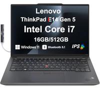Lenovo ThinkPad E14 G5 Business Laptop, 14.0" IPS FHD+ Display (Intel i7-1355U (Beat Ryzen 7 7730U), 16GB RAM, 512GB PCIe SSD, Thunderbolt 4, WiFi 6E, HD Webcam,Win 11 Pro) w/DKZ USB Port Expander