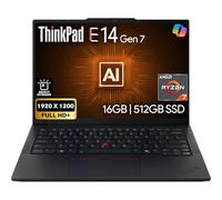 Lenovo ThinkPad E14 Gen 7 14" FHD+ Display, AMD Ryzen 7 250 (Beats Core 7 240H), 16GB DDR5 RAM, 512GB PCIe SSD, Backlit KB, WiFi 6E + BT, RJ-45, FHD Webcam, Windows 11 Pro