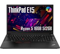 Lenovo ThinkPad E15 Business Laptop (15.6" FHD IPS Anti-Glare, 16GB RAM, 512GB SSD, AMD Ryzen 5 5500U (Beats Intel i7-1165G7)), Numeric keypad, Webcam, Ethernet, Wi-Fi 6, Win 10 Pro/Win 11 Pro