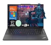 Lenovo ThinkPad E16 16" FHD+ Business Laptop Computer, AMD Ryzen 5 7530U (Beat i7-1355U), 16GB DDR4 RAM, 512GB PCIe SSD, WiFi 6, Thunderbolt 4, Backlit KB, Fingerprint Reader, Windows 11 Pro, WE/PGPY