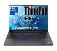 Lenovo ThinkPad E16 16" FHD+ Business Laptop Computer with Lifetime Office 365, 16GB DDR4 RAM, 512GB PCIe SSD, Intel 10-Core i5-1335U, WiFi 6, BT, Thunderbolt 4, HDMI, Webcam, Win 11 Pro, Charcoal