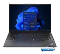 Lenovo ThinkPad E16, 16" FHD+ Laptop, Ryzen 5 7535U, 16GB DDR5, 512GB SSD | Business PC, Anti-Glare, > Ultra 7 155U, Rapid Charge, Numeric Keypad, FHD Webcam, RJ-45, USB C HUB, Backlit, FP, Win 11 Pro