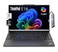 Lenovo ThinkPad E16 Business Laptop (16" FHD+, AMD Ryzen 5 7530U (> i7-1165G7), 16GB RAM, 512GB SSD) Fingerprint, Backlit, 1080p Webcam, IST Hub, Wi-Fi 6, Ethernet, Win 11 Pro w/AI Copilot, Black