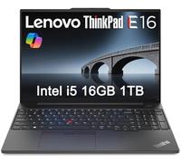 Lenovo ThinkPad E16 Business Laptop (16" FHD+ Anti-Glare, Intel 13th Gen 10-Core i5-1335U, 16GB RAM, 1TB SSD), Backlit, Fingerprint, FHD Webcam, Thunderbolt 4, Wi-Fi 6, Win 11 Pro, Black