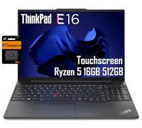 Lenovo ThinkPad E16 Business Laptop (16" FHD+ Touchscreen, AMD Ryzen 5 7530U, 40GB RAM, 1TB SSD, (8-Core Beat i7-1165G7)), FP, Backlit, FHD Webcam, IST SD Card, Wi-Fi 6, Ethernet, Win 11 Pro, Black
