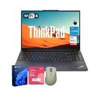 Lenovo ThinkPad E16 Business Laptop, 16" FHD+ Touchscreen, Intel 10-Core i5-1335U, 40GB RAM, 1TB SSD, Fingerprint, Backlit KB, HDMI, Thunderbolt 4, 1080p Webcam, Wi-Fi 6, Windows 11 Pro, w/Bundle Set