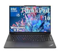 Lenovo ThinkPad E16 FHD+ Laptop Computer for Remote Work, 24GB DDR4, 512GB PCIe SSD, Intel 10-Core i5-1335U, WiFi 6, BT, Office 365, Thunderbolt 4, HDMI, Webcam, Numeric Keypad, W11P, Thunder Black