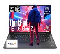 Lenovo ThinkPad E16 G2 Business Laptop, Intel Core Ultra 5 125U, 16" FHD+ Display, 32GB RAM, 1.5TB Storage (1TB SSD+500GB Portable Drive), Fingerprint & Backlit KB, Win 11 Pro, Ethernet, WOWPC Bundle