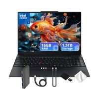 Lenovo ThinkPad E16 G3 16" WUXGA Laptop, Intel Core 7 240H, Intel Graphics, 16GB DDR5 RAM, 1.5TB Storage (512GB PCIe SSD&1TB Docking Station Set), Backlit Keyboard, Wi-Fi 6E, Win 11, Black