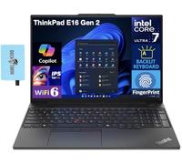 Lenovo ThinkPad E16 Gen 2 AI Business Laptop 16.0" IPS FHD Display (Intel Core Ultra 7 155U (Beats i7-1365u), 16GB DDR5, 512GB SSD, Backlit KB, Fingerprint, Thunderbolt 4, Win11P) w/Dockztorm Hub