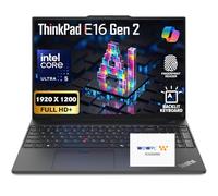 Lenovo ThinkPad E16 Gen 2 Business AI Laptop, Intel Core Ultra 5 125U, 64GB DDR5 RAM, 2.5TB storage (2TB SSD + 500GB External Drive), Backlit Keyboard, Fingerprint Reader, Windows 11 Pro, WOWPC 3-in-1