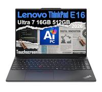 Lenovo ThinkPad E16 Gen 2 Business AI PC Laptop (16" FHD+ Touchscreen, Intel 12-Core Ultra 5 125U (> i7-1355U), 16GB DDR5, 512GB SSD) Backlit, Fingerprint, Thunderbolt 4, Ethernet, Wi-Fi, Win 11 Pro