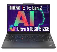 Lenovo ThinkPad E16 Gen 2 Business Laptop (16" FHD+ Anti-Glare, Intel Core Ultra 5 125U (> i7-1355U), 16GB DDR5 RAM, 512GB SSD) Fingerprint, Backlit, Webcam, Ethernet, Win 11 Pro, 2025 AI PC, Black