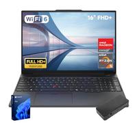 Lenovo ThinkPad E16 Gen 2 Business Laptop, 16" FHD+ Display, AMD Ryzen 5 7535U, 64GB DDR5 RAM, 2TB SSD, Fingerprint, Backlit, Wi-Fi 6, Windows 11 Pro, Bundle with Targus USB-C 100W Docking Station