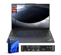 Lenovo ThinkPad E16 Gen 2 Business Laptop, 16" FHD+ Display, AMD Ryzen 7 7735U, 32GB DDR5 RAM, 1TB SSD, Fingerprint, Backlit, Wi-Fi 6, Windows 11 Pro, Bundle with Targus USB-C 100W Docking Station