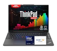 Lenovo ThinkPad E16 Gen 2 Business Laptop, Intel Core Ultra 5 125U, 16" FHD+, 32GB DDR5 RAM, 1TB PCIe SSD + 500GB External Drive, Backlit Keyboard, Fingerprint Reader, Ethernet, WOWPC 3-in-1 Bundle