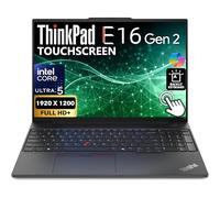 Lenovo ThinkPad E16 Gen 2 Touchscreen 16" FHD+ Display, Intel Ultra 5 125U, 16GB DDR5 RAM, 1TB SSD PCIe, FP, Backlit Keyboard, WiFi 6E + BT, RJ-45, HD Webcam, Win 11 Pro, AI Business Laptop - Black