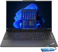 Lenovo ThinkPad E16 Laptop, 16" FHD+, Ryzen 5 7535U, 16GB DDR5, 512GB SSD | Business PC, IPS Anti-Glare, AMD 6-Core, > Intel Ultra 5 125U, Numeric Keypad, Rapid Charge, Ethernet, USB C HUB, Win 11 Pro